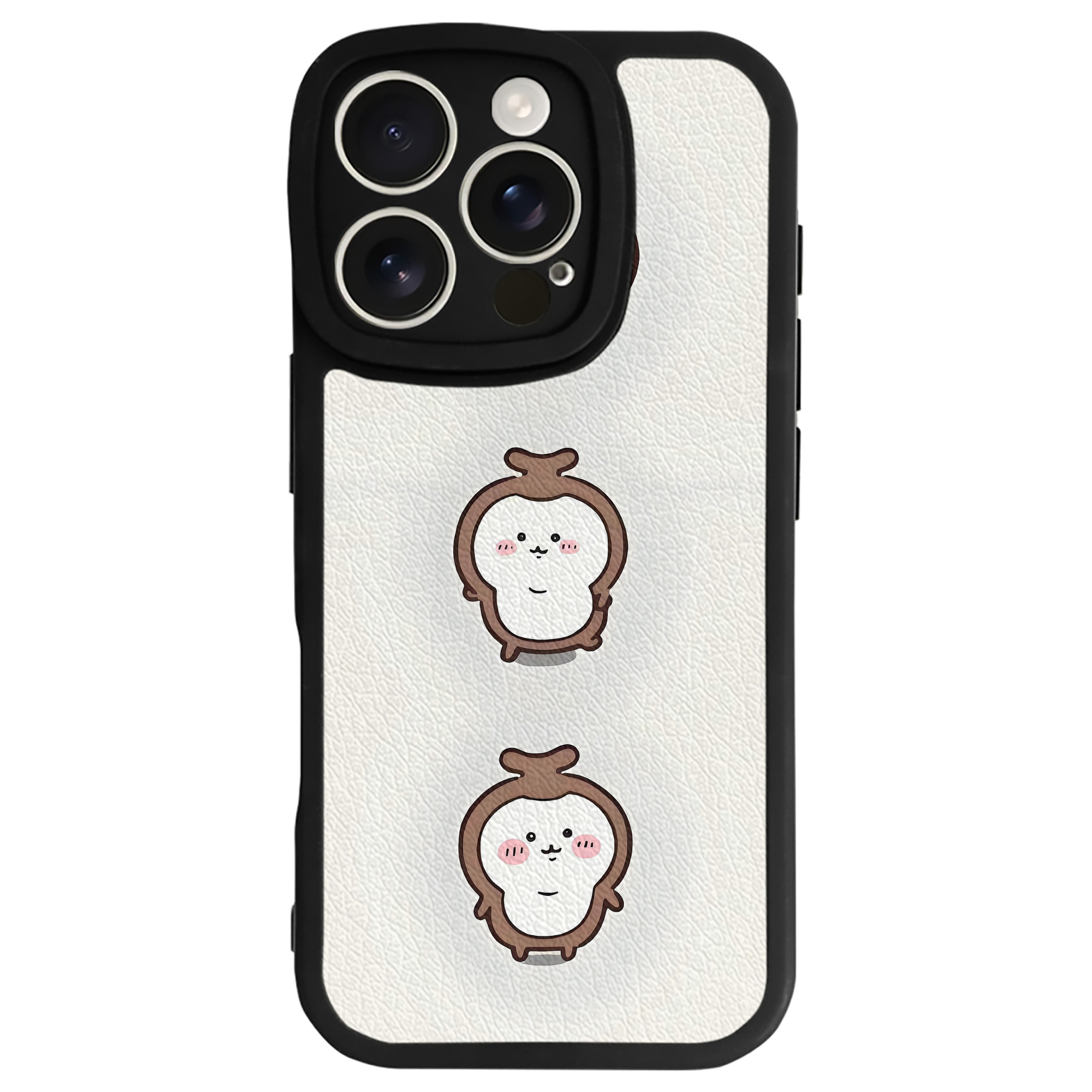 （画像用） ちいかわ Chii-kawa 【iPhone 16シリーズ対応】シリコンスマホケース（レザー調） 材質：シリコン